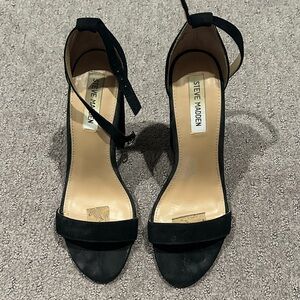 Steve Madden Black Ankle Strap Heels